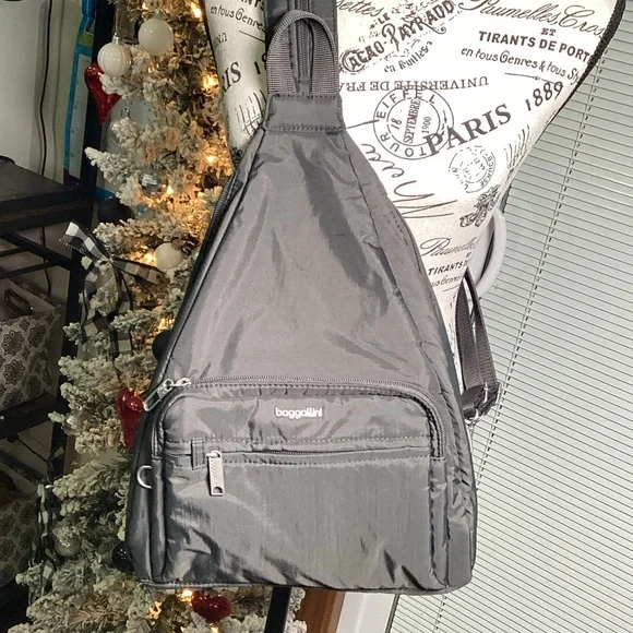 Baggallini | Bags | Baggallini Charcoal Backpack Anti Theft  display picture 3